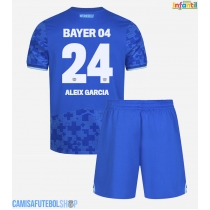Camisa de time de futebol Bayer Leverkusen Aleix Garcia #24 Replicas 3º Equipamento Infantil 2025-26 Manga Curta (+ Calças curtas)